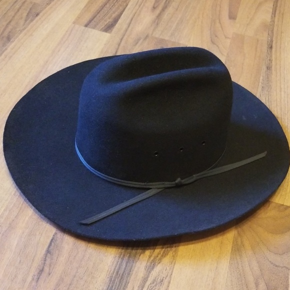 Texas Hat Other - Texas Hat | Black Felt Western Stetson Style Hat